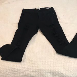 Frame destroyed black jeans